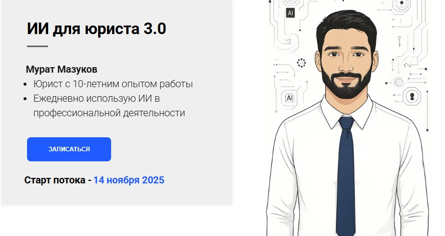 [Мурат Мазуков] ИИ для юриста 3.0. Тариф Видеомате_0.png